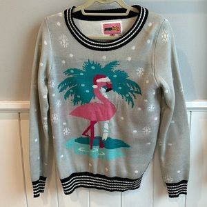Tipsy Elves Christmas Flamingo Sweater
